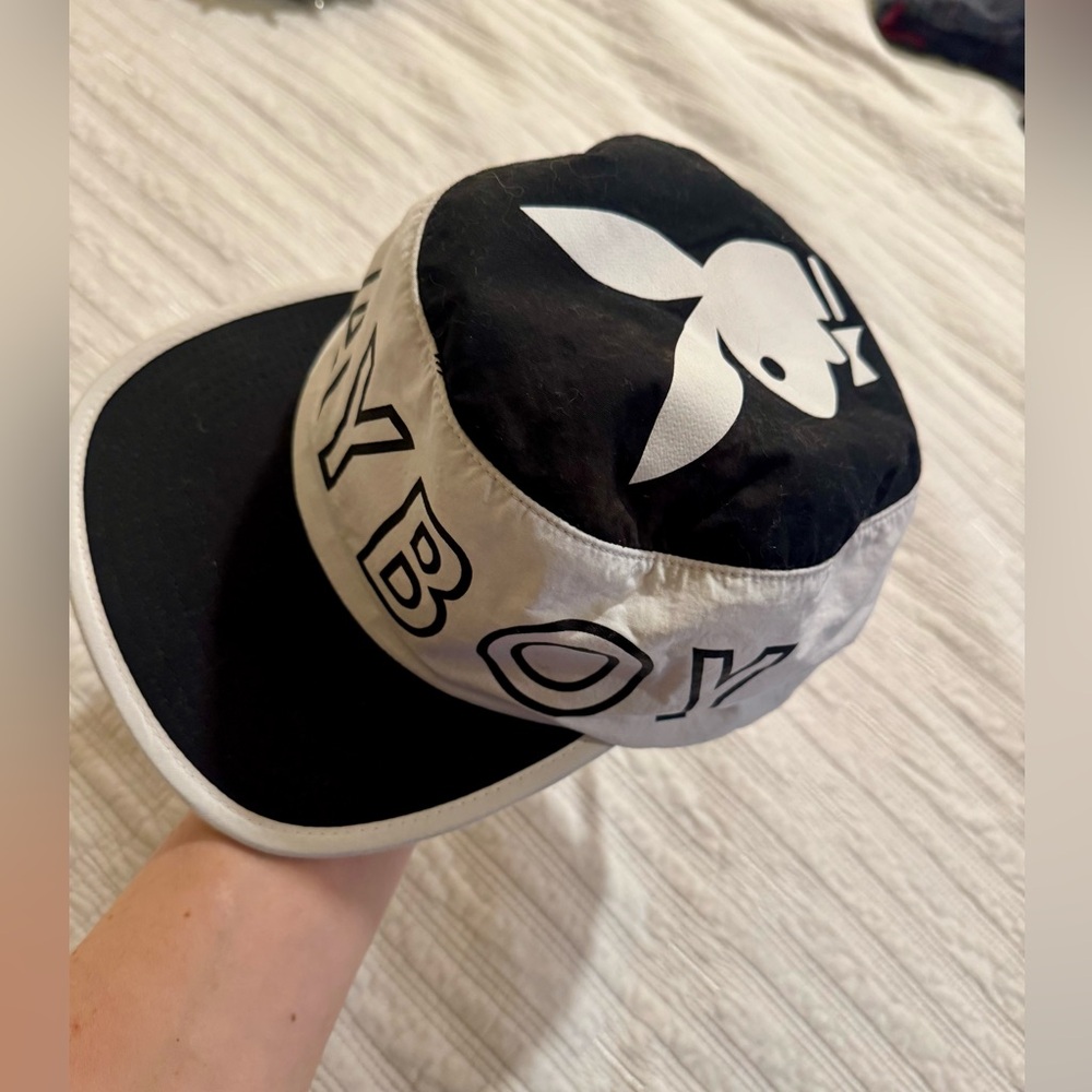 PLAYBOY Black and White Supreme Hat